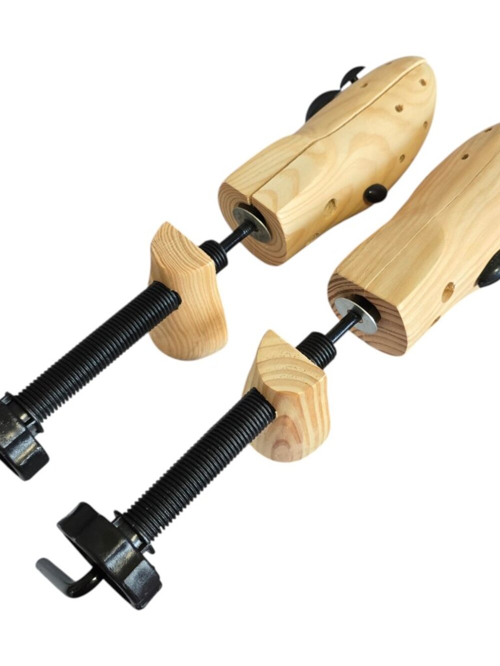 2-Way Wooden Adjustable Shoe Stretchers Shoe Expanders Men & Women Sizes US 4-14